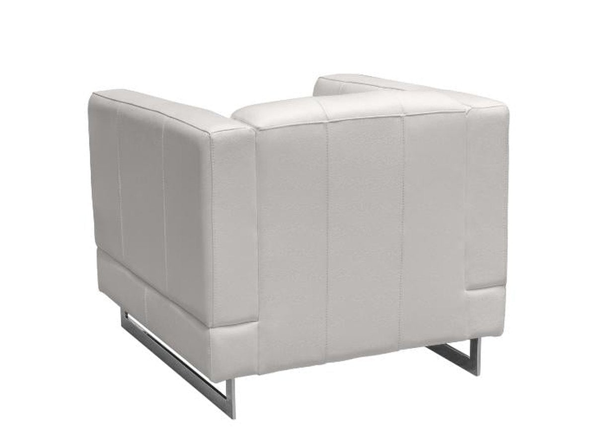Margaret Leather Chair - Black - Abbyson - Living Room