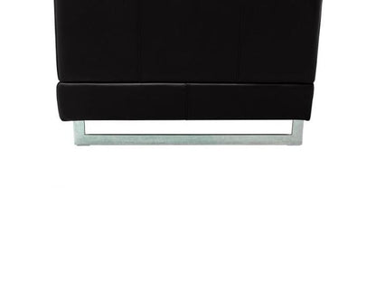 Margaret Leather Chair - Black - Abbyson - Living Room