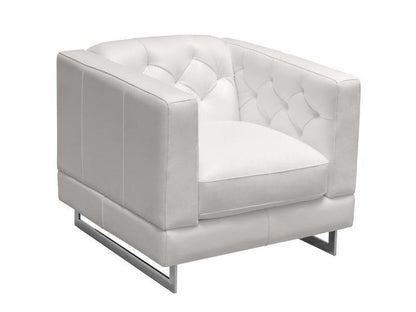 Margaret Leather Chair - Black - Abbyson - Living Room