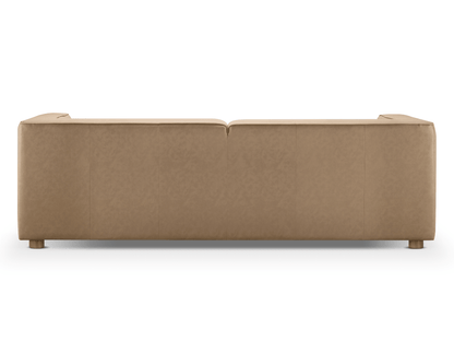 Matteo Nubuck Leather Sofa - Saddle - Abbyson - Living Room