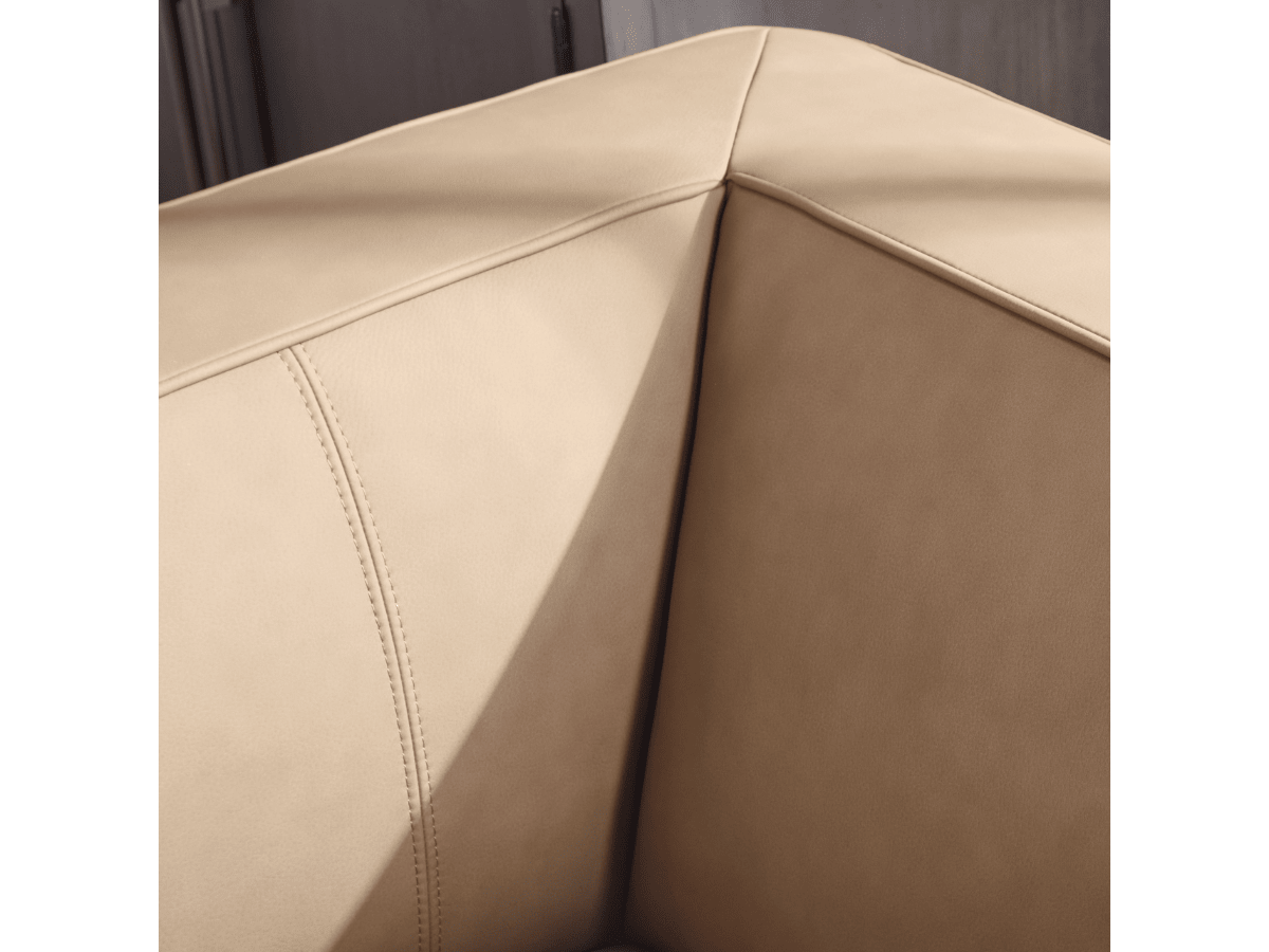 Matteo Nubuck Leather Sofa - Saddle - Abbyson - Living Room