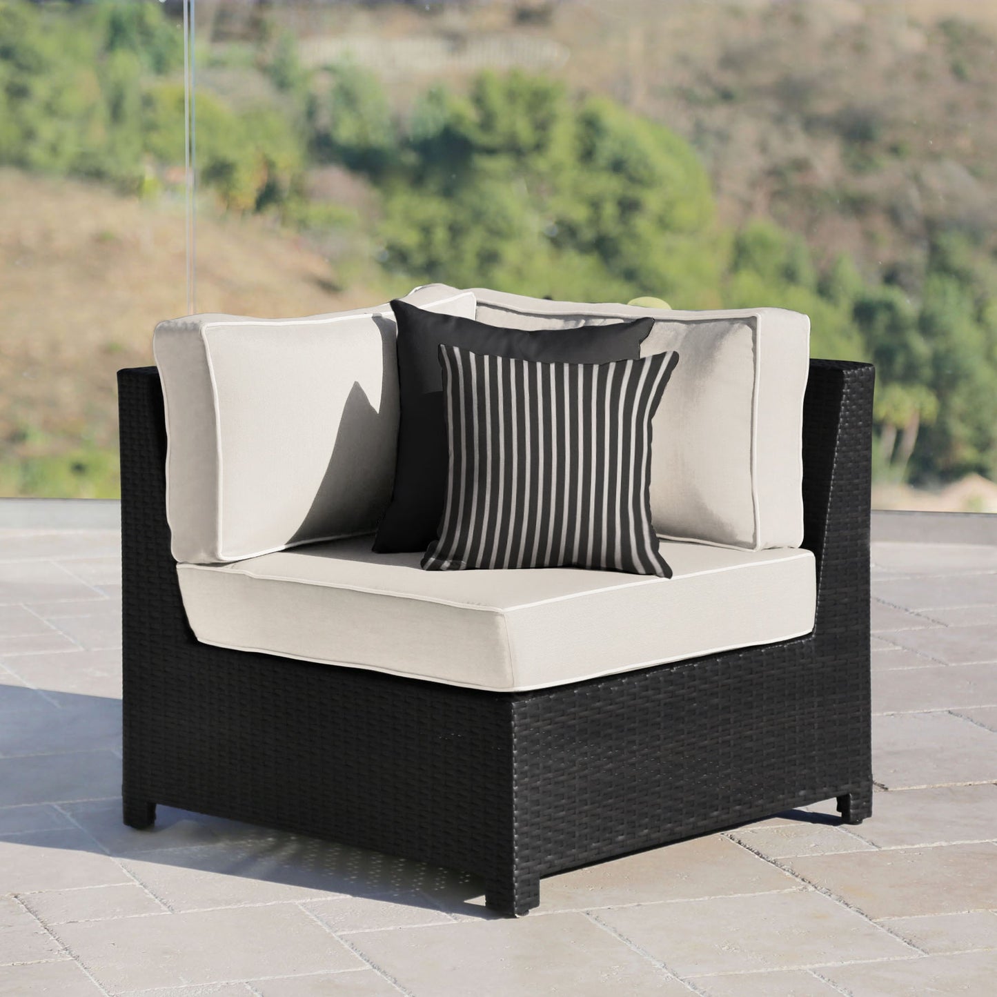 Monaco 6-pc Modular Sectional - White - Abbyson - Outdoor