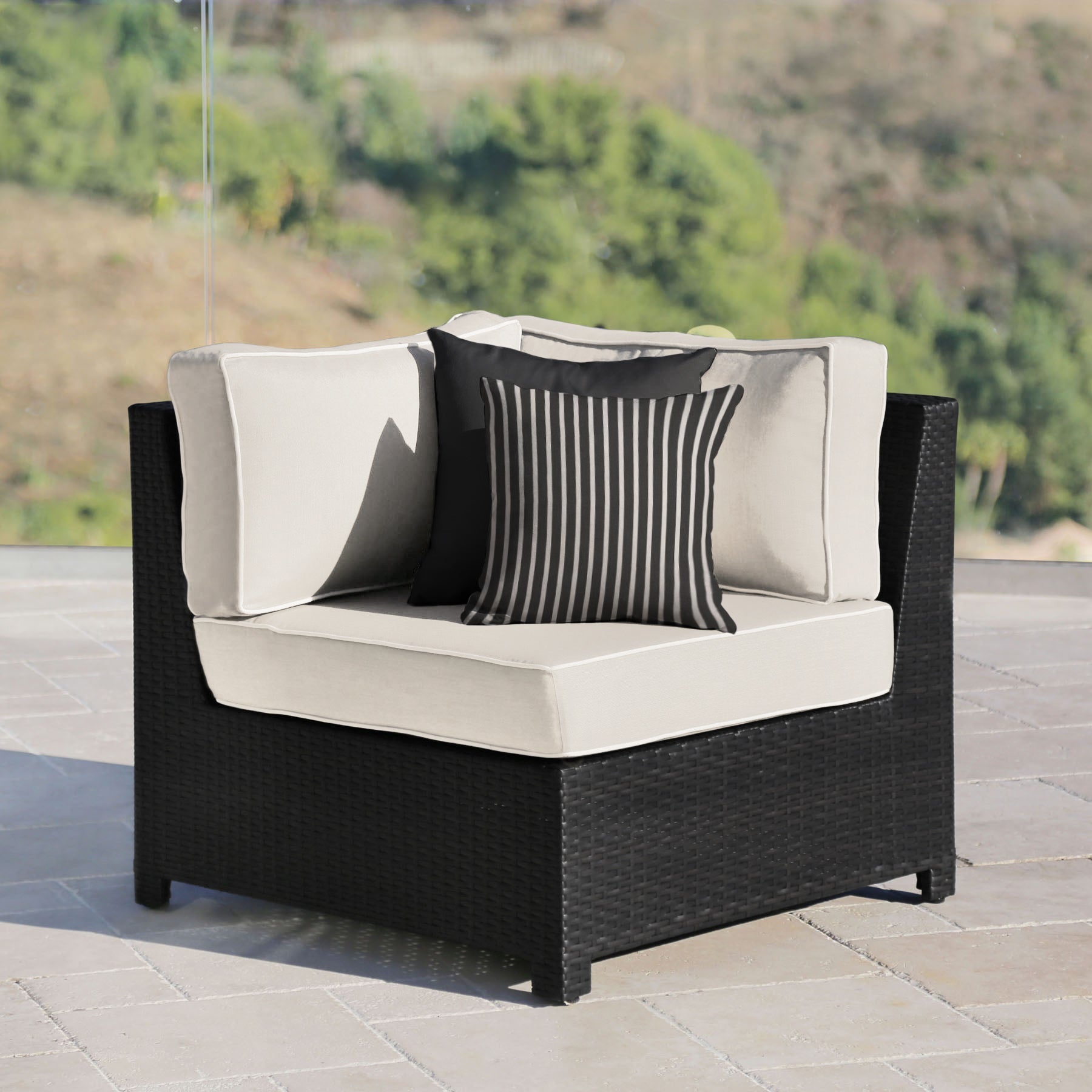 Monaco 6-pc Modular Sectional - White - Abbyson - Outdoor