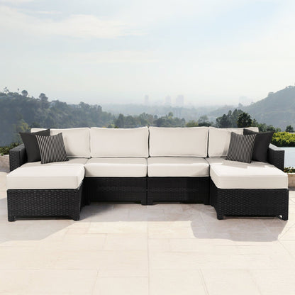 Monaco 6-pc Modular Sectional - White - Abbyson - Outdoor