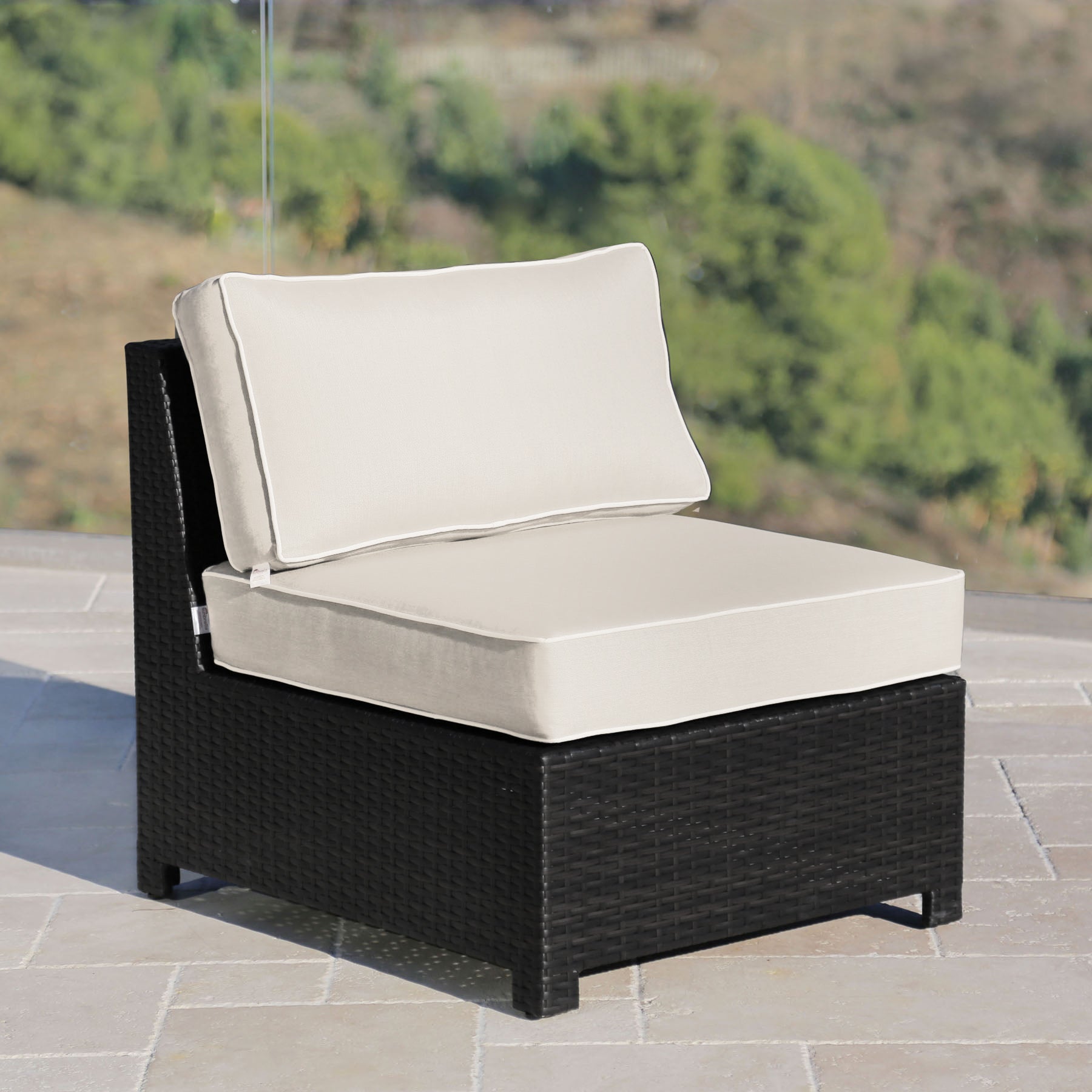 Monaco 6-pc Modular Sectional - White - Abbyson - Outdoor