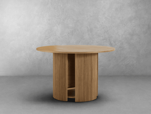 Parker 48" Round Dining Table - Natural - Abbyson - Dining Room
