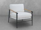 Parker Stain-Resistant Fabric Armchair - Ivory