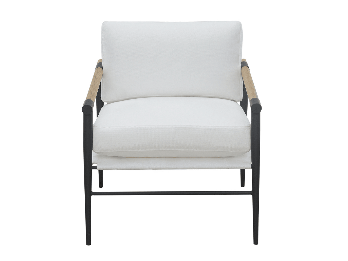 Parker Stain-Resistant Fabric Armchair - Ivory - Abbyson - Living Room