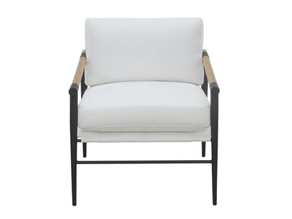 Parker Stain-Resistant Fabric Armchair - Ivory - Abbyson - Living Room