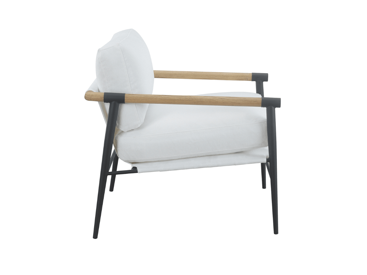 Parker Stain-Resistant Fabric Armchair - Ivory - Abbyson - Living Room