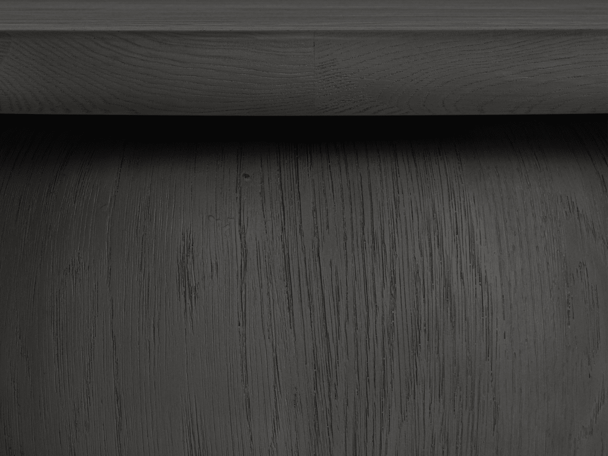 Pauline 46"W Oak Coffee Table - Black - Abbyson - Living Room