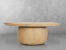 Pauline 46"W Oak Coffee Table - Blonde