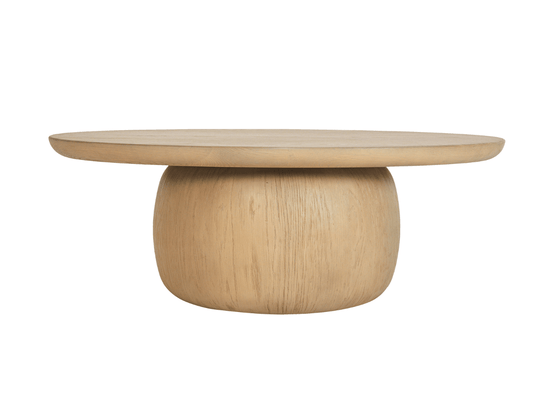 Pauline 46"W Oak Coffee Table - Blonde - Abbyson - Living Room