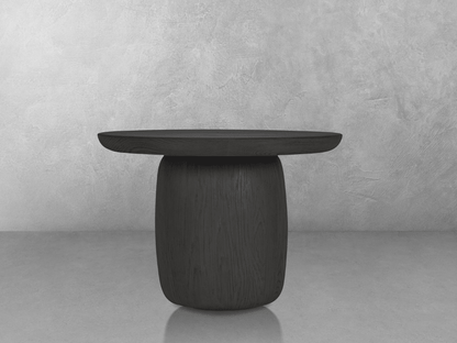 Pauline Oak End Table - Black - Abbyson - Living Room