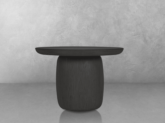 Pauline Oak End Table - Black - Abbyson - Living Room