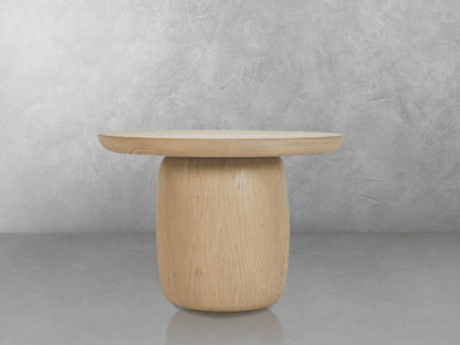 Pauline Oak End Table - Blonde - Abbyson - Living Room