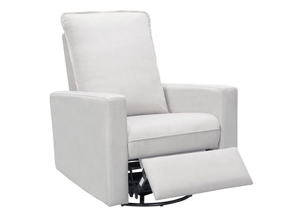 Reagan Power Swivel Glider Recliner, White Default Title