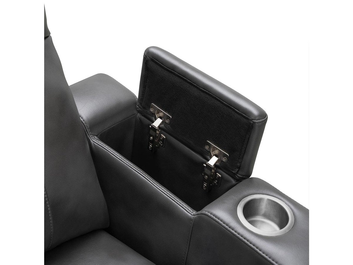 Rider Power Recliner - Black - Abbyson - Living Room