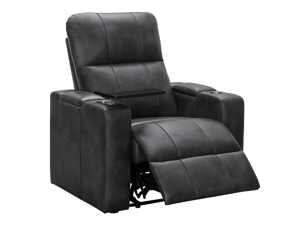 Rider Power Recliner - Black - Abbyson - Living Room