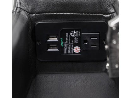 Rider Power Recliner - Black - Abbyson - Living Room