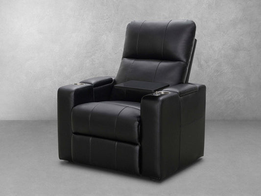 Rider Power Recliner - Black - Abbyson - Living Room