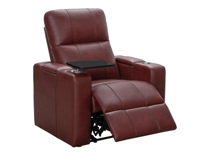 Rider Power Recliner - Red - Abbyson - Living Room