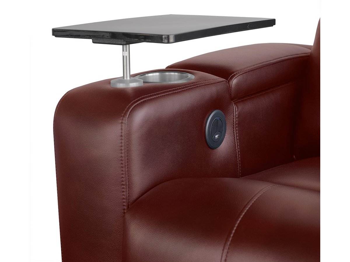 Rider Power Recliner - Red - Abbyson - Living Room