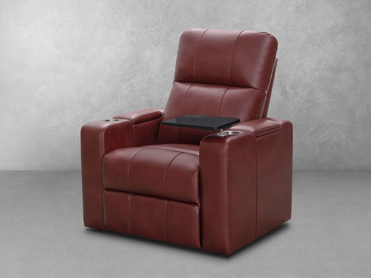 Rider Power Recliner - Red - Abbyson - Living Room