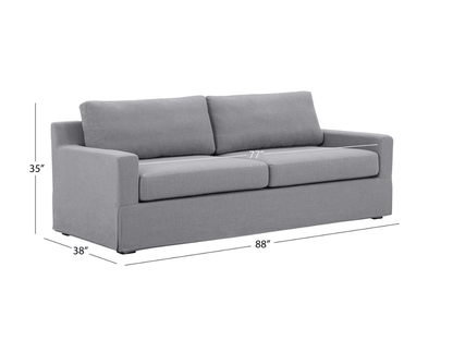 Rosalina 2-pc Fabric Slipcover Sofa and Chair Set - Abbyson - Living Room