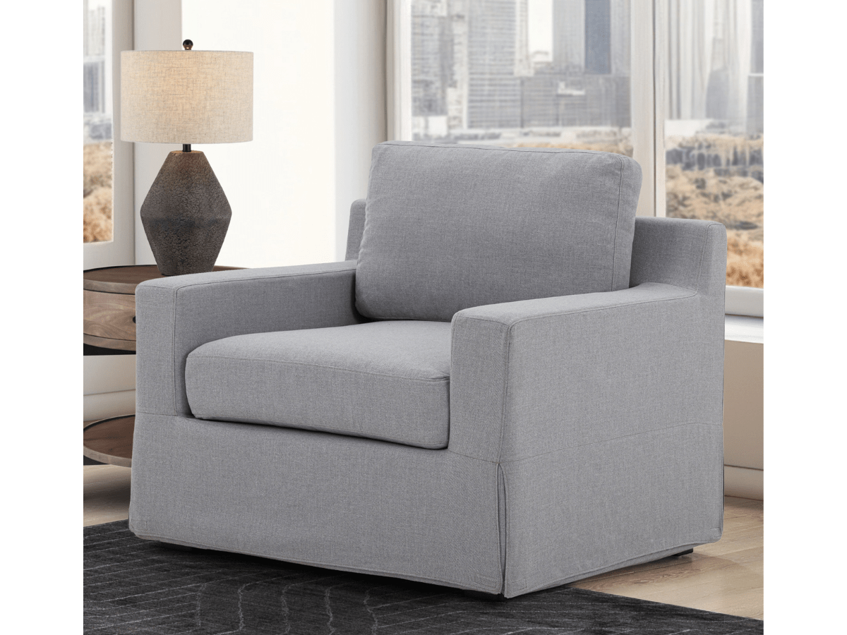 Rosalina 2-pc Fabric Slipcover Sofa and Chair Set - Abbyson - Living Room