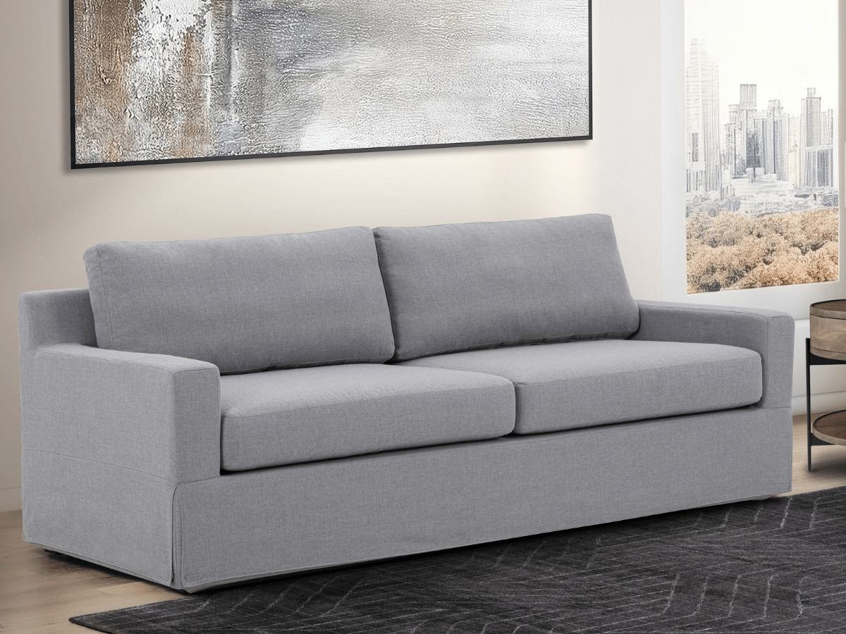 Rosalina 2-pc Fabric Slipcover Sofa and Chair Set - Abbyson - Living Room