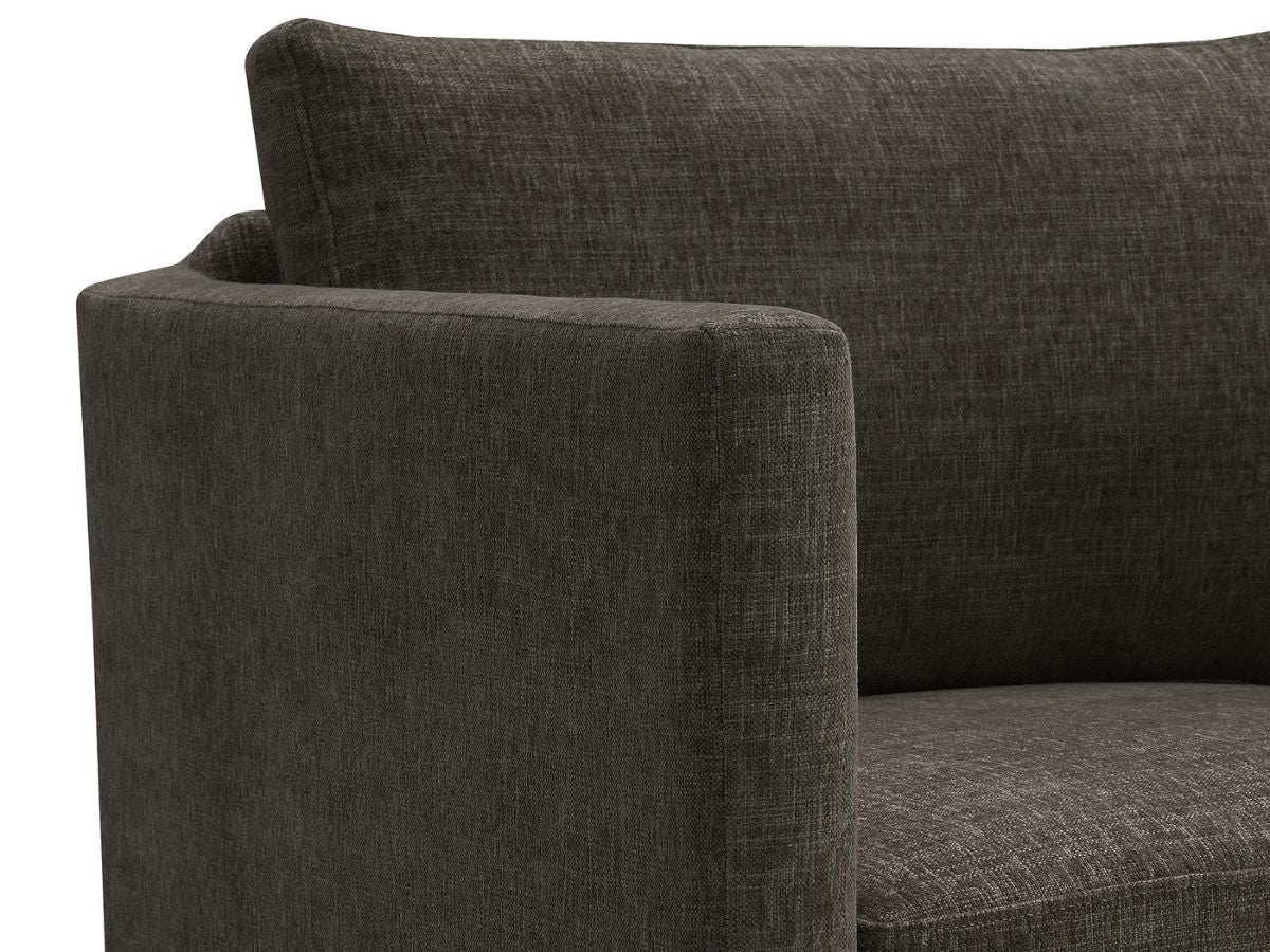 Samson Swivel Chair - Charcoal - Abbyson - Living Room
