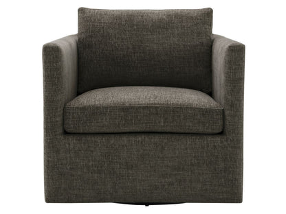 Samson Swivel Chair - Charcoal - Abbyson - Living Room