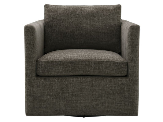 Samson Swivel Chair - Charcoal - Abbyson - Living Room
