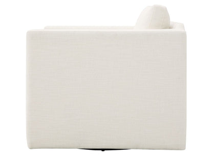 Samson Swivel Chair - Ivory - Abbyson - Living Room