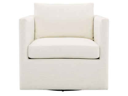 Samson Swivel Chair - Ivory - Abbyson - Living Room