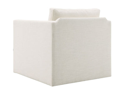 Samson Swivel Chair - Ivory - Abbyson - Living Room