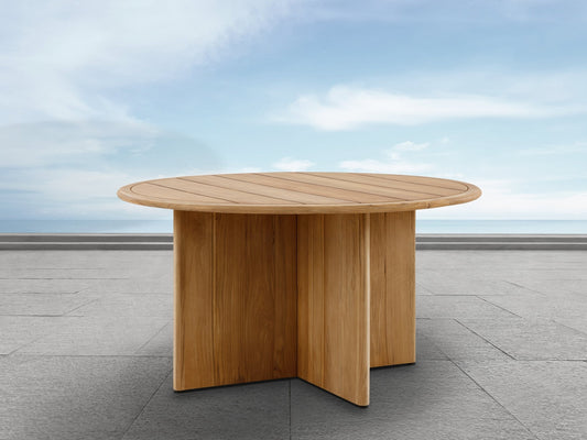 Santino® Outdoor 55" Round Dining Table - Abbyson - Outdoor