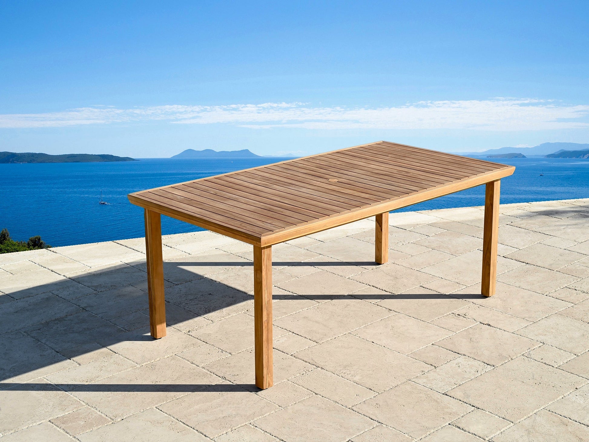 Santino® Outdoor 74" Rectangle Dining Table - Abbyson - Outdoor