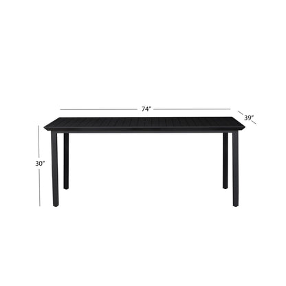 Santino® Outdoor 74" Rectangle Dining Table - Abbyson - Outdoor