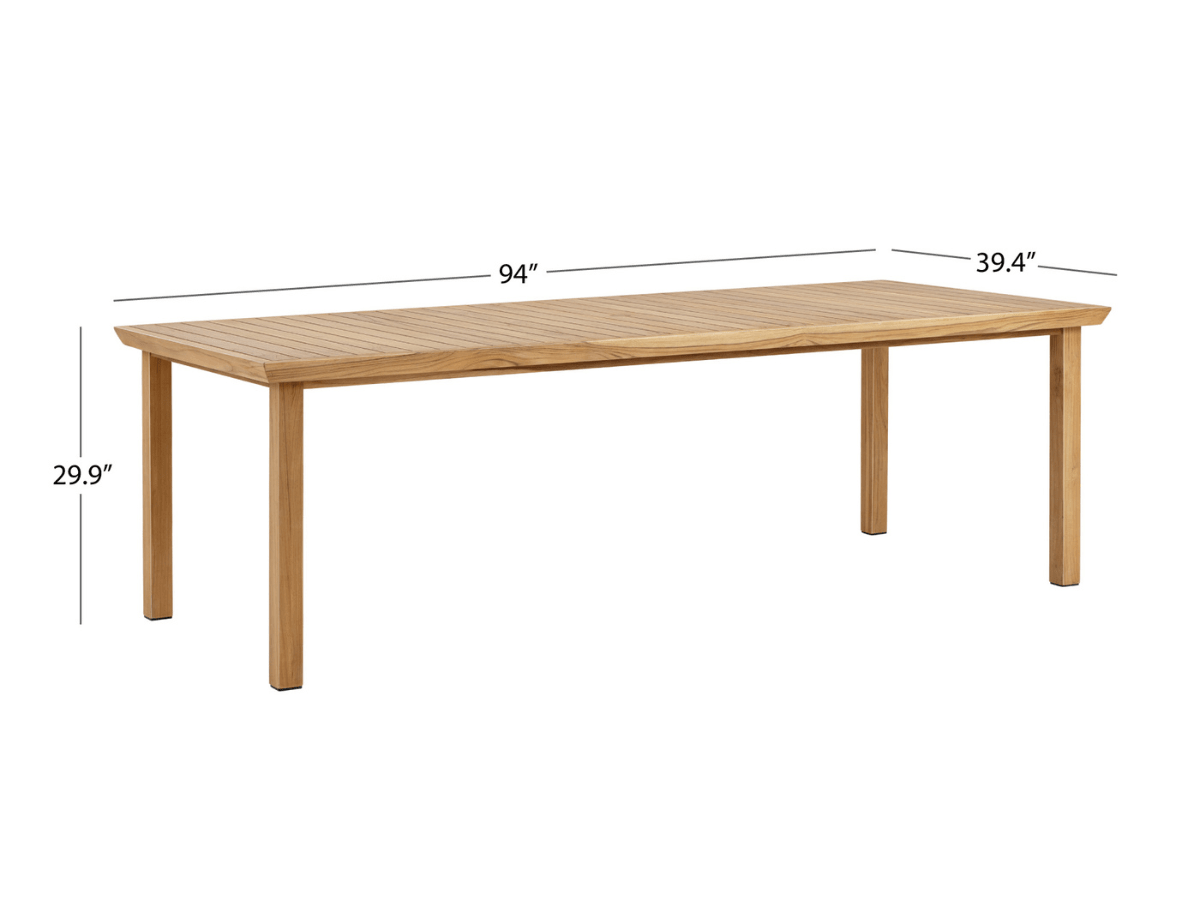 Santino® Outdoor 94" Rectangle Dining Table - Abbyson - Outdoor