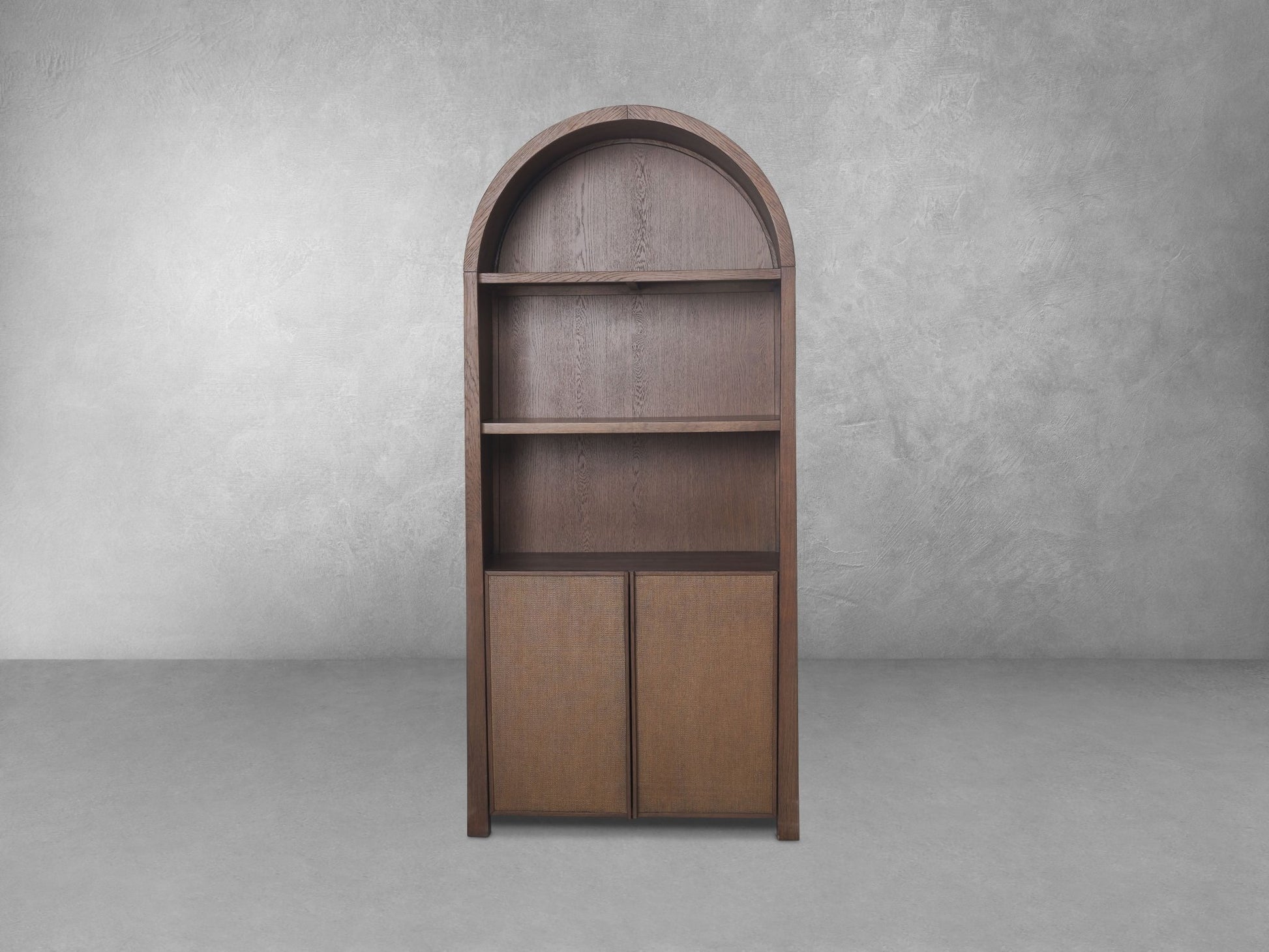 Sawyer Curved Open Bookcase - Abbyson - Living Room