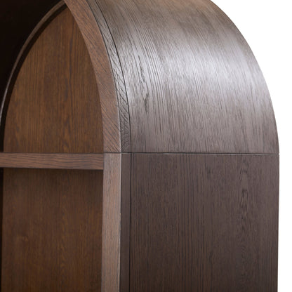 Sawyer Curved Open Bookcase - Abbyson - Living Room