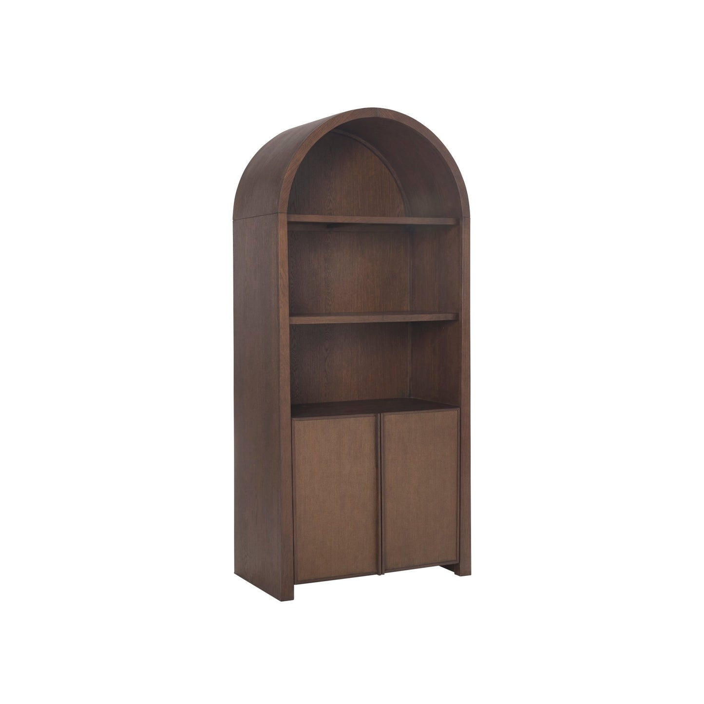 Sawyer Curved Open Bookcase - Abbyson - Living Room
