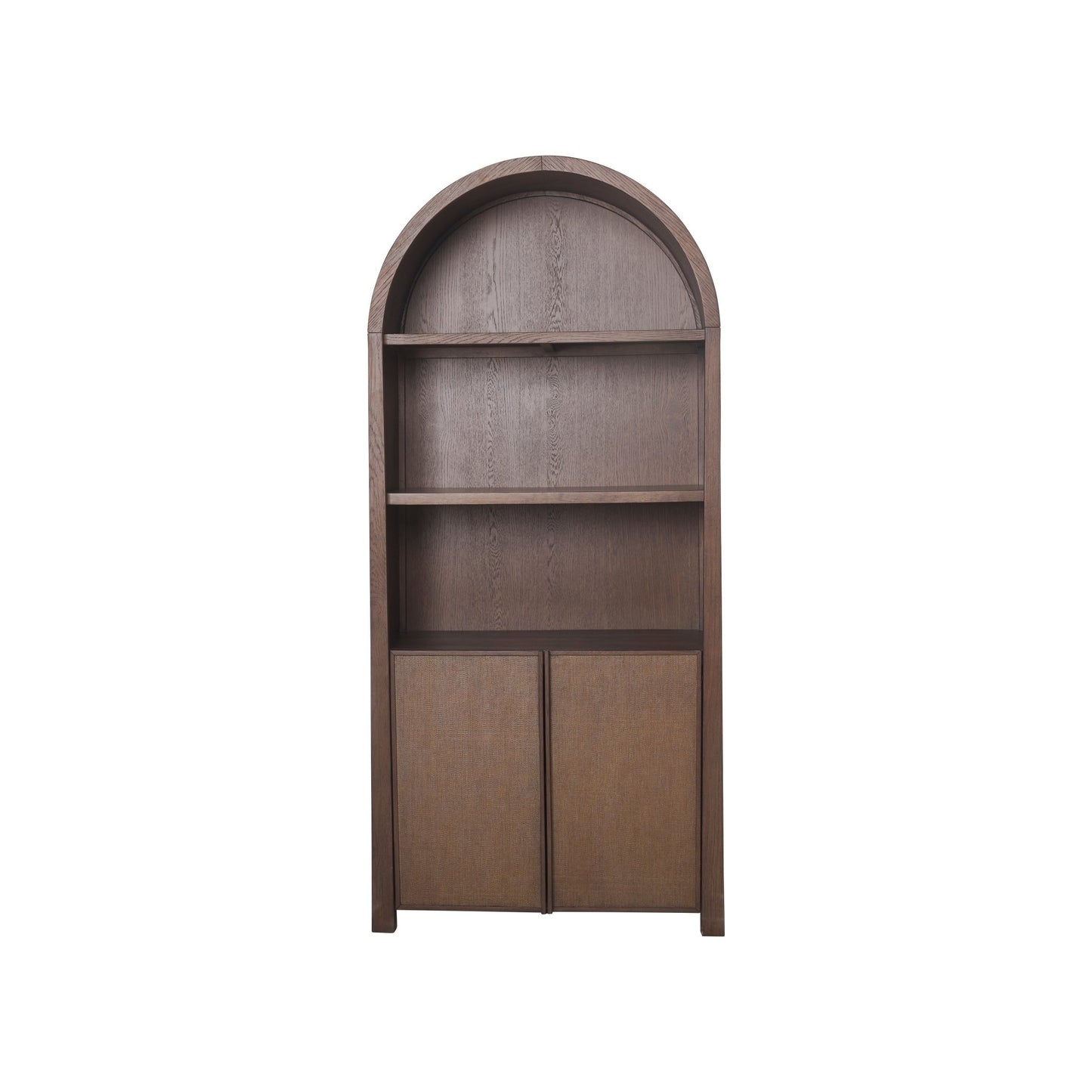 Sawyer Curved Open Bookcase - Abbyson - Living Room