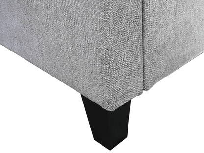 Seneca (Athena) Upholstered Bed - Gray - King - Abbyson - Bedroom