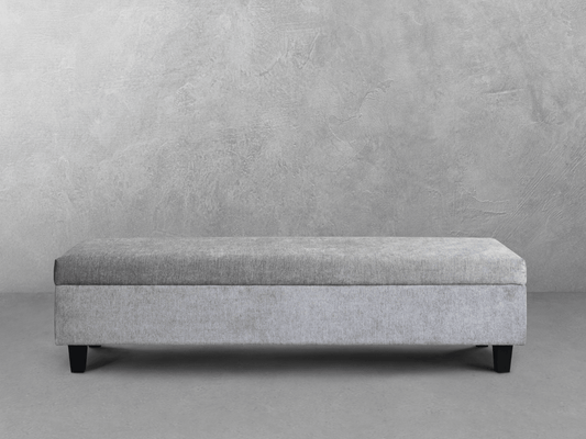 Seneca Upholstered Bench - Gray - Abbyson - Bedroom