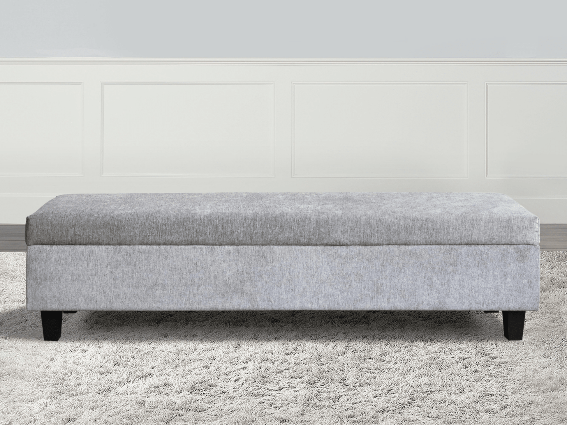 Seneca Upholstered Bench - Gray - Abbyson - Bedroom