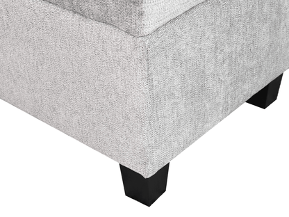 Seneca Upholstered Bench - Gray - Abbyson - Bedroom