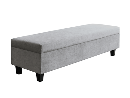 Seneca Upholstered Bench - Gray - Abbyson - Bedroom